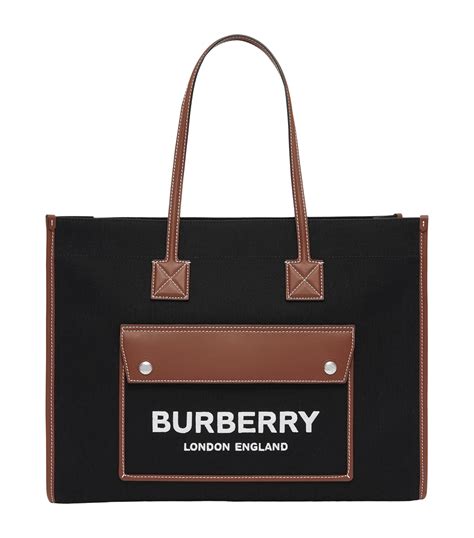 burberry black canvas tote|burberry canvas handbags on sale.